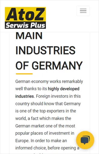 Main-industries-of-Germany-AtoZ-Serwis-Plus-Germany